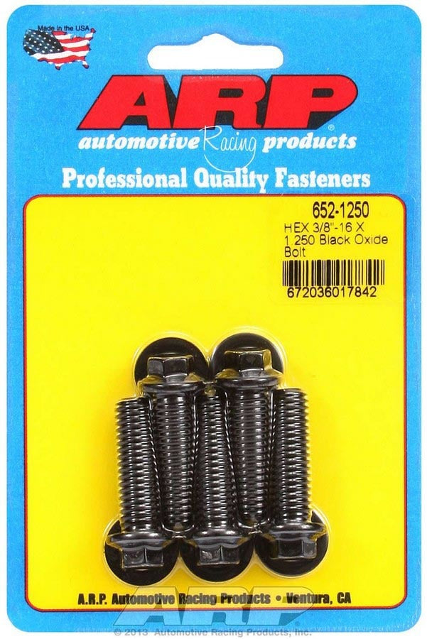 Auto Racing Products 652-1250 Bolt Kit - 6pt. (5) 3/8-16 x 1.250 Auto Racing Products 652-1250
