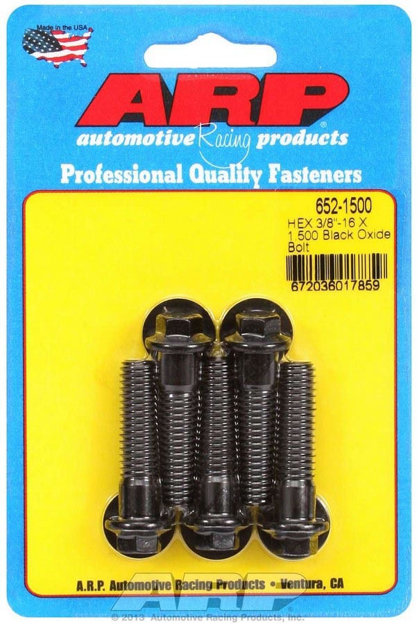 Auto Racing Products 652-1500 Bolt Kit - 6pt. (5) 3/8-16 x 1.500 Auto Racing Products 652-1500