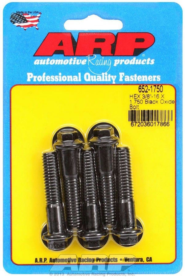 Auto Racing Products 652-1750 Bolt Kit - 6pt. (5) 3/8-16 x 1.750 Auto Racing Products 652-1750