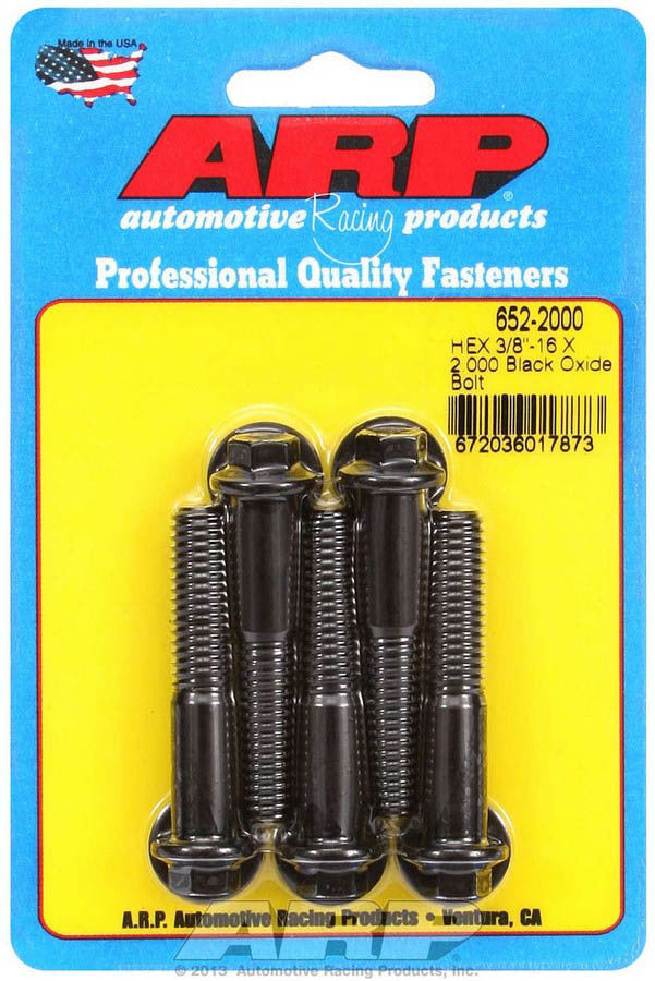 Auto Racing Products 652-2000 Bolt Kit - 6pt. (5) 3/8-16 x 2.000 Auto Racing Products 652-2000