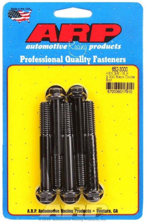Auto Racing Products 652-3000 Bolt Kit - 6pt. (5) 3/8-16 x 3.000 Auto Racing Products 652-3000