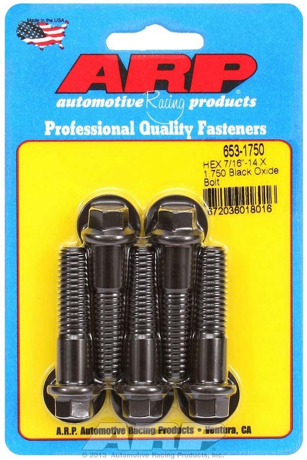 Auto Racing Products 653-1750 Bolt Kit - 6pt. (5) 7/16-14 x 1.750 Auto Racing Products 653-1750