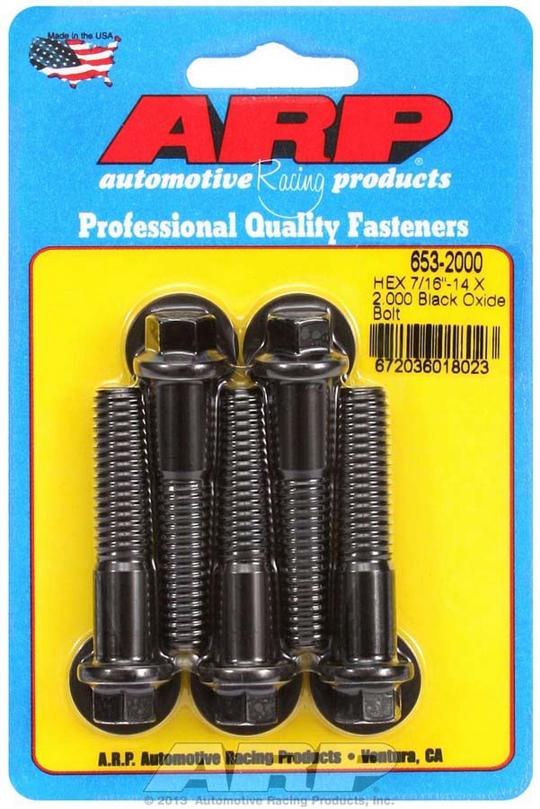 Auto Racing Products 653-2000 Bolt Kit - 6pt. (5) 7/16-14 x 2.000 Auto Racing Products 653-2000