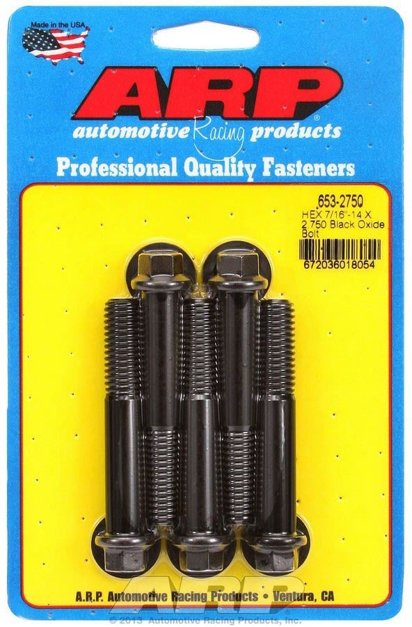 Auto Racing Products 653-2750 Bolt Kit - 6pt. (5) 7/16-14 x 2.750 Auto Racing Products 653-2750