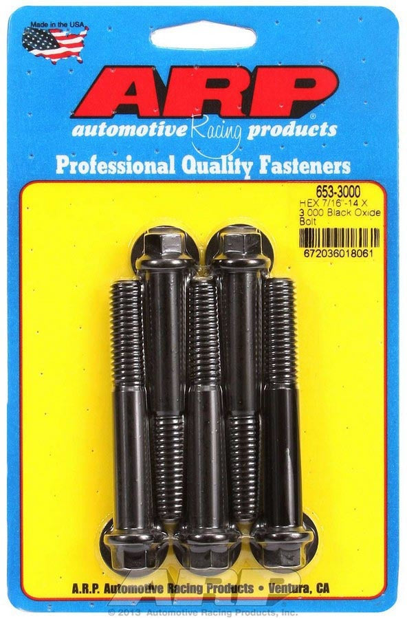 Auto Racing Products 653-3000 Bolt Kit - 6pt. (5) 7/16-14 x 3.000 Auto Racing Products 653-3000