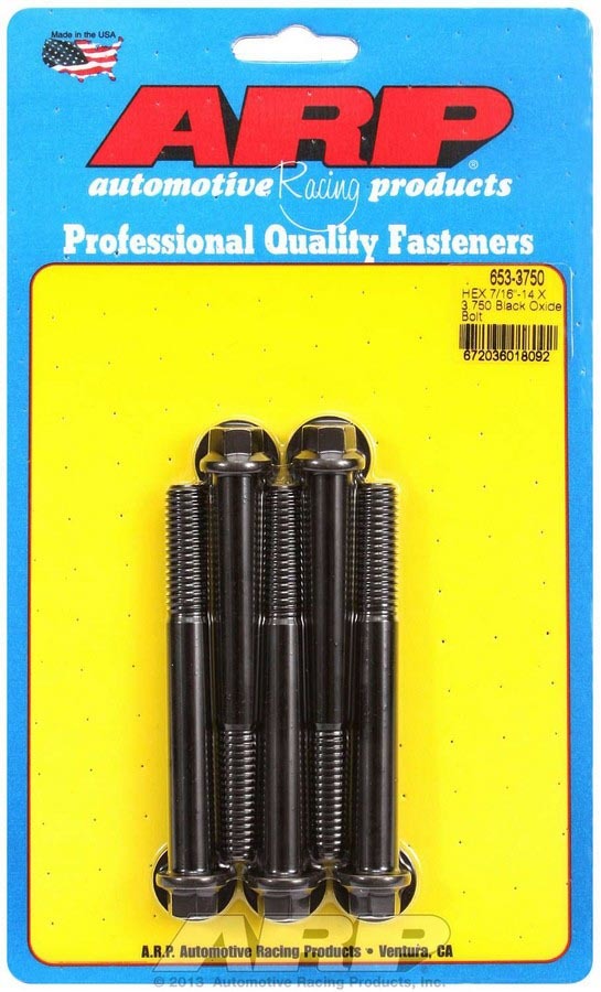 Auto Racing Products 653-3750 Bolt Kit - 6pt. (5) 7/16-14 x 3.750 Auto Racing Products 653-3750