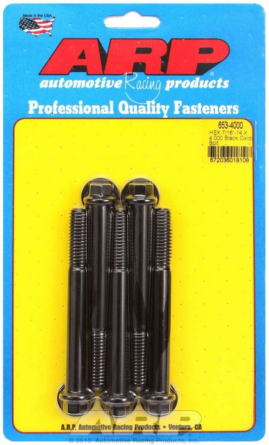 Auto Racing Products 653-4000 Bolt Kit - 6pt. (5) 7/16-14 x 4.000 Auto Racing Products 653-4000
