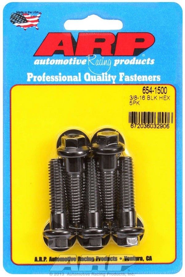 Auto Racing Products 654-1500 3/8-16 x 1.500 6pt Bolt Kit 5pk Auto Racing Products 654-1500