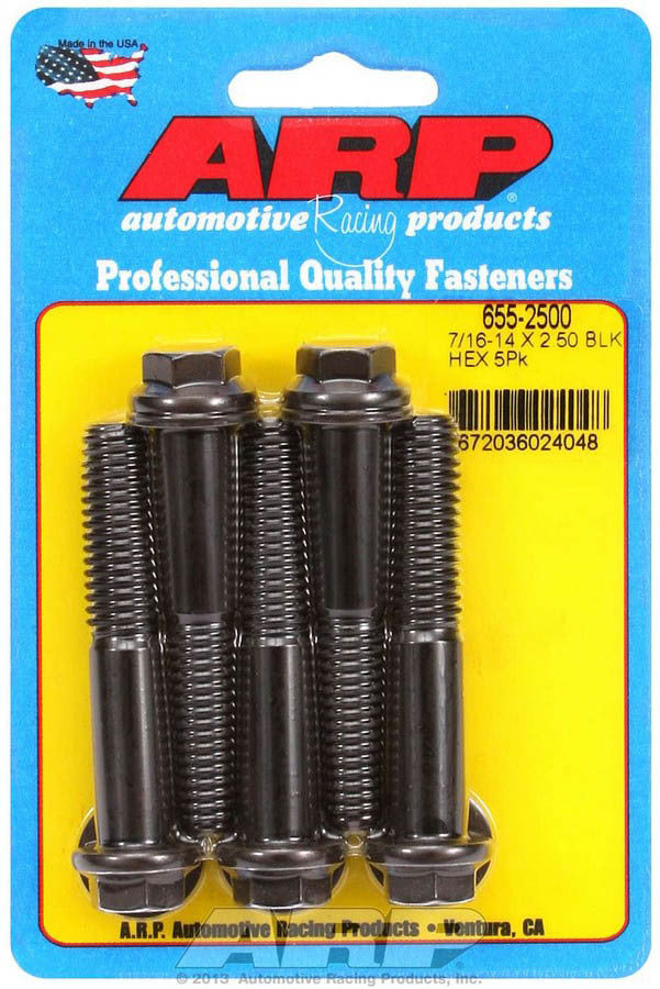 Auto Racing Products 655-2500 Bolt Kit - 6pt. (5) 7/16-14 x 2.500 Auto Racing Products 655-2500