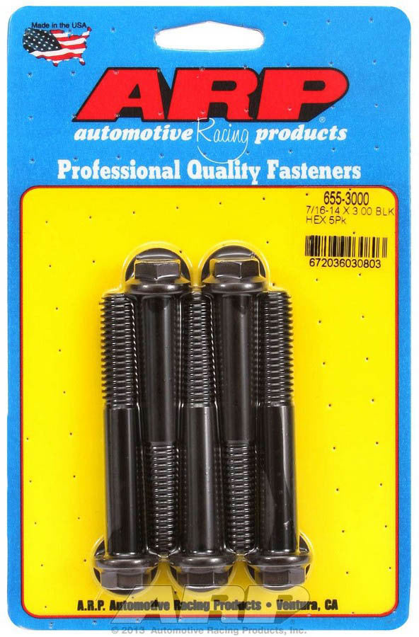 Auto Racing Products 655-3000 Bolt Kit - 6pt. (5) 7/16-14 x 3.000 Auto Racing Products 655-3000