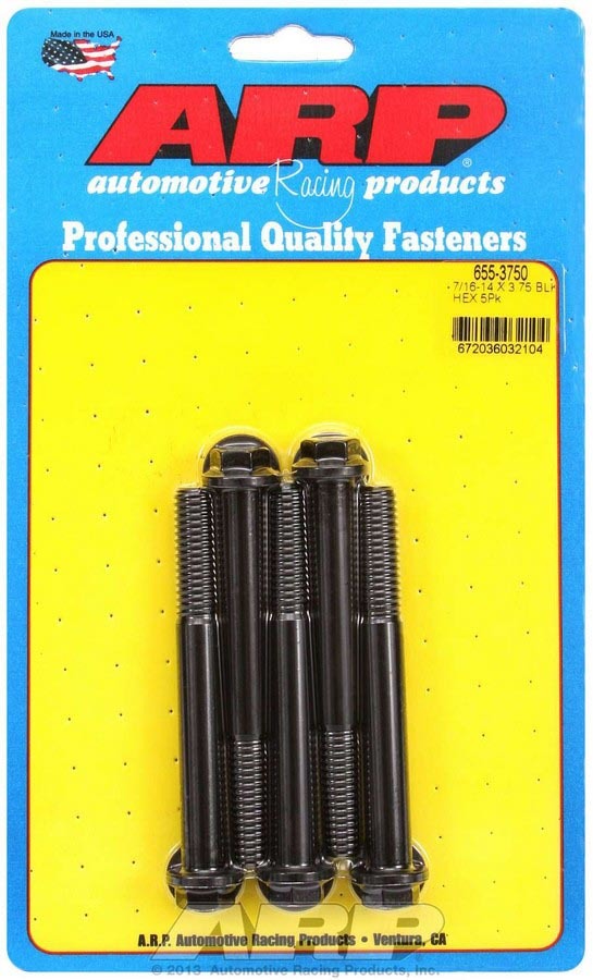 Auto Racing Products 655-3750 Bolt Kit - 6pt. (5) 7/16-14 x 3.750 Auto Racing Products 655-3750