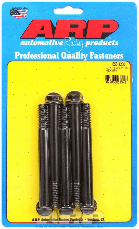 Auto Racing Products 655-4250 Bolt Kit - 6pt. (5) 7/16-14 x 4.250 Auto Racing Products 655-4250