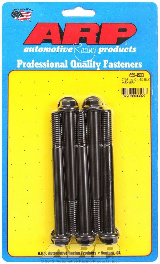 Auto Racing Products 655-4500 Bolt Kit - 6pt. (5) 7/16-14 x 4.500 Auto Racing Products 655-4500