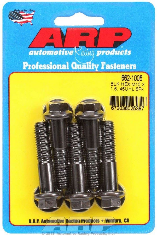 Auto Racing Products 662-1006 Bolt Kit - 6pt. (5) 10mm x 1.5 x 45mm Auto Racing Products 662-1006