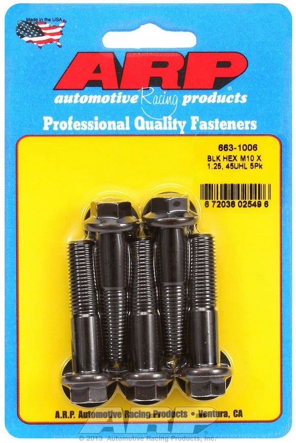 Auto Racing Products 663-1006 Bolt Kit - 6pt 5pk 10mm x 1.25 x 45mm Auto Racing Products 663-1006