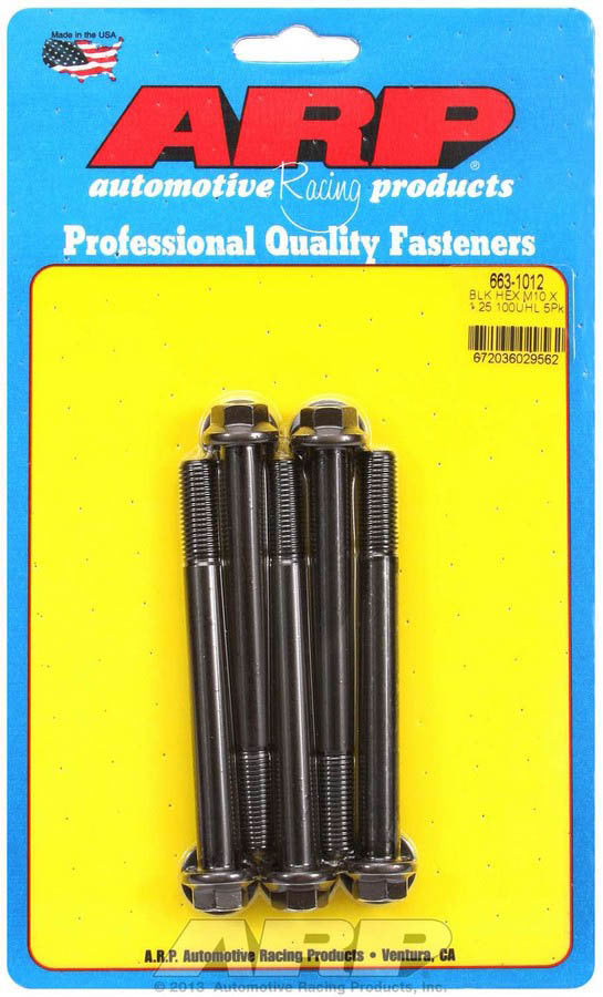 Auto Racing Products 663-1012 Bolt Kit - 6pt. (5) 10mm x 1.25 x 100mm Auto Racing Products 663-1012