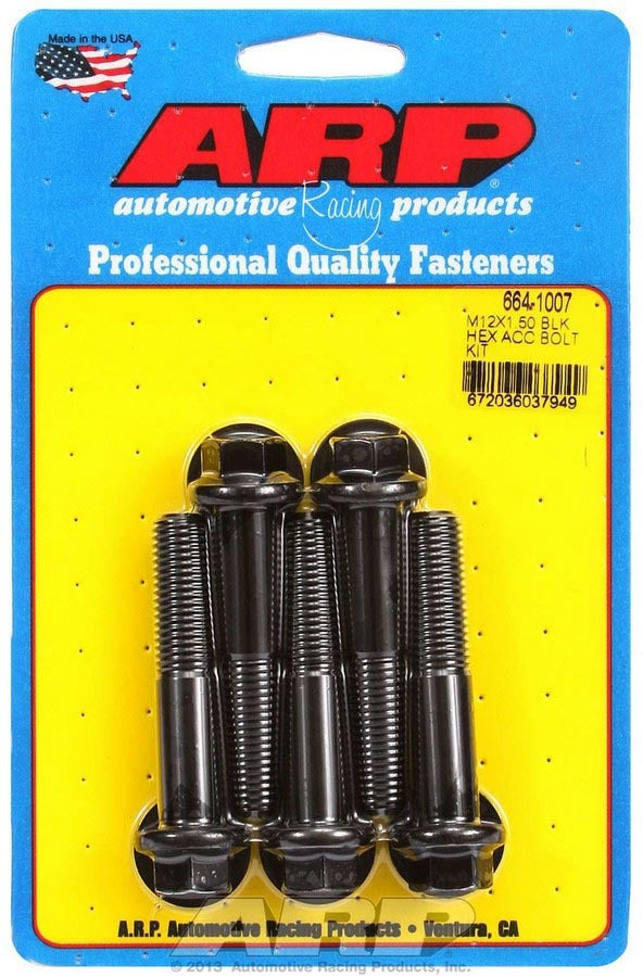 Auto Racing Products 664-1007 Bolt Kit - 6pt. (5) 12mm x 1.5 x 60mm Auto Racing Products 664-1007