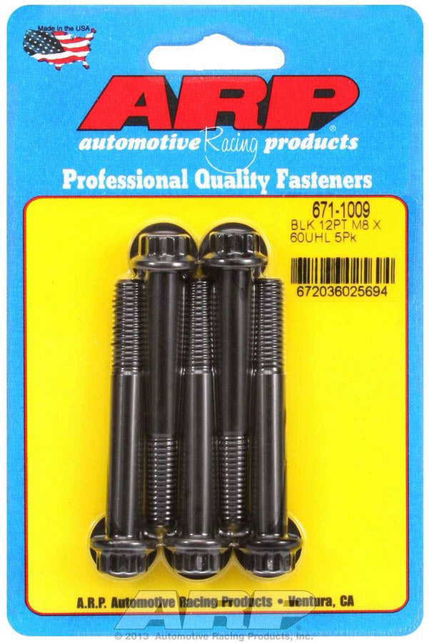 Auto Racing Products 671-1009 Bolt Kit - 12pt. (5) 8mm x 1.25 x 60mm Auto Racing Products 671-1009