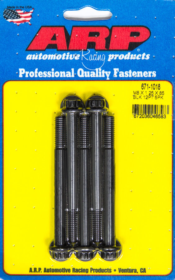 Auto Racing Products 671-1018 Bolt Kit - 12pt. (5) 8mm x 1.25 x 85mm Auto Racing Products 671-1018