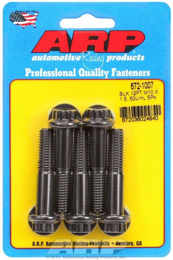Auto Racing Products 672-1007 Bolt Kit - 12pt. (5) 10mm x 1.5 x 50mm Auto Racing Products 672-1007