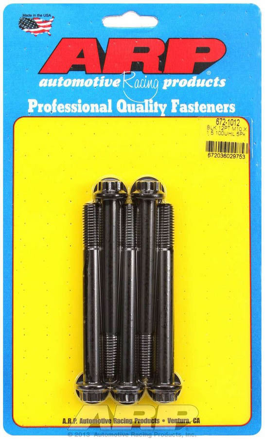 Auto Racing Products 672-1012 Bolt Kit - 12pt. (5) 10mm x 1.5 x 100mm Auto Racing Products 672-1012