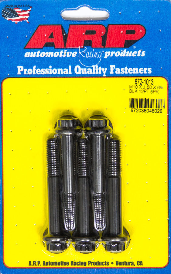 Auto Racing Products 672-1013 Bolt Kit - 12pt. (5) 10mm x 1.5 x 65mm Auto Racing Products 672-1013
