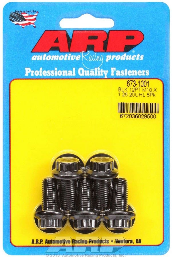 Auto Racing Products 673-1001 Bolt Kit 12pt 5pk 10mm x 1.25 x 20mm Auto Racing Products 673-1001