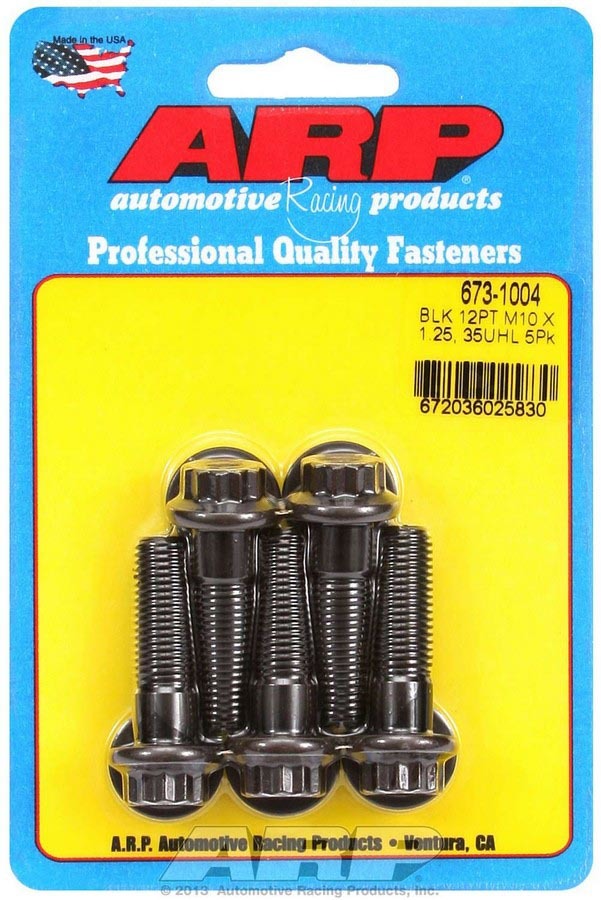 Auto Racing Products 673-1004 Bolt Kit - 12pt (5pk) 10mm x 1.25 x 35mm Auto Racing Products 673-1004