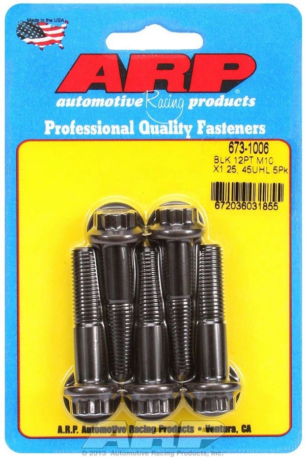 Auto Racing Products 673-1006 Bolt Kit - 12pt 5pk 10mm x 1.25 x 45mm Auto Racing Products 673-1006