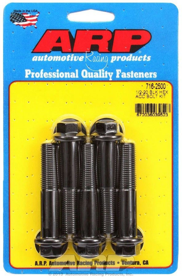 Auto Racing Products 716-2500 Bolt Kit - 6pt. (5pk) 1/2-20 x 2.500 Auto Racing Products 716-2500