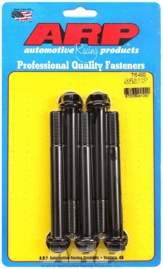 Auto Racing Products 716-4500 Bolt Kit - 6pt. (5pk) 1/2-20 x 4.500 Auto Racing Products 716-4500