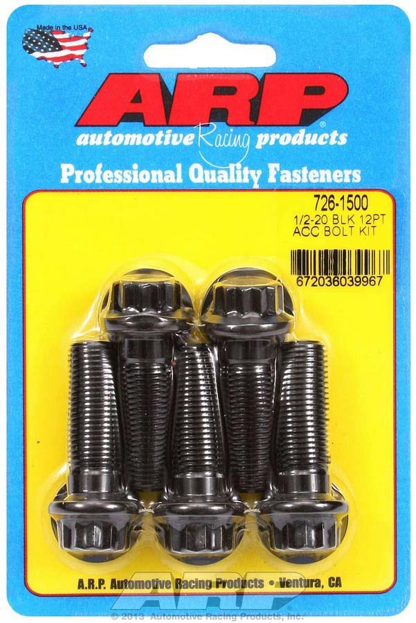 Auto Racing Products 726-1500 Bolt Kit - 12pt. (5pk) 1/2-20 x 1.500 Auto Racing Products 726-1500