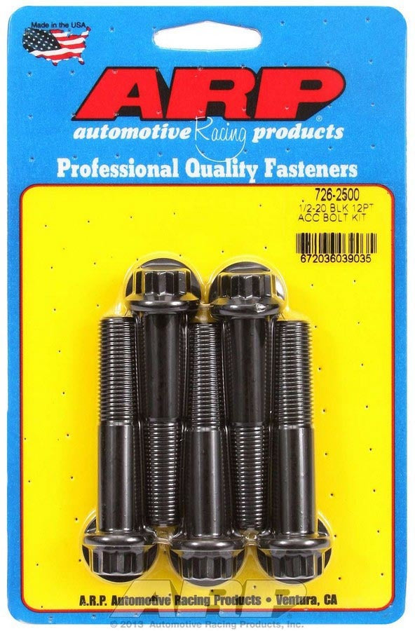 Auto Racing Products 726-2500 Bolt Kit - 12pt. (5pk) 1/2-20 x 2.500 Auto Racing Products 726-2500