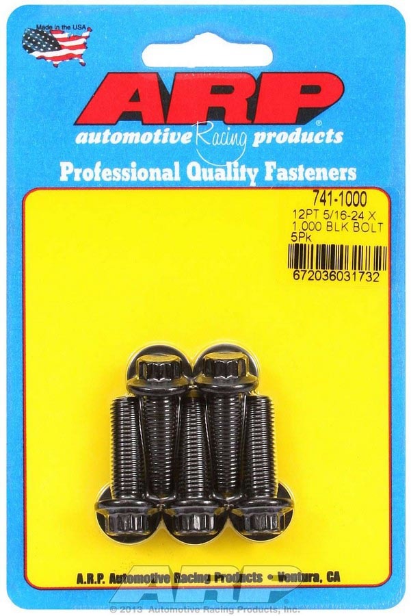 Auto Racing Products 741-1000 Bolt Kit - 12pt. (5) 5/16-24 x 1.000 Auto Racing Products 741-1000