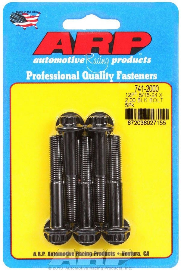 Auto Racing Products 741-2000 Bolt Kit - 12pt. (5) 5/16-24 x 2.000 Auto Racing Products 741-2000