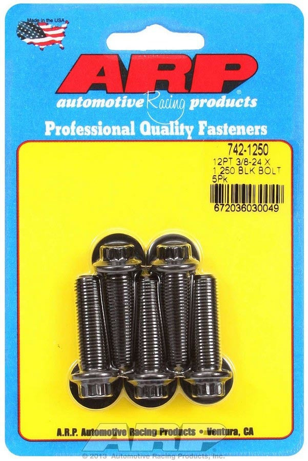 Auto Racing Products 742-1250 Bolt Kit - 12pt. (5) 3/8-24 x 1.250 Auto Racing Products 742-1250