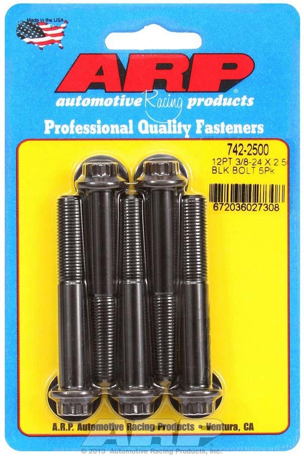 Auto Racing Products 742-2500 Bolt Kit - 12pt. (5) 3/8-24 x 2.500 Auto Racing Products 742-2500