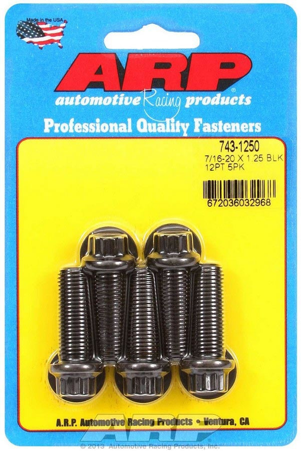 Auto Racing Products 743-1250 Bolt Kit - 12pt. (5) 7/16-20 x 1.250 Auto Racing Products 743-1250