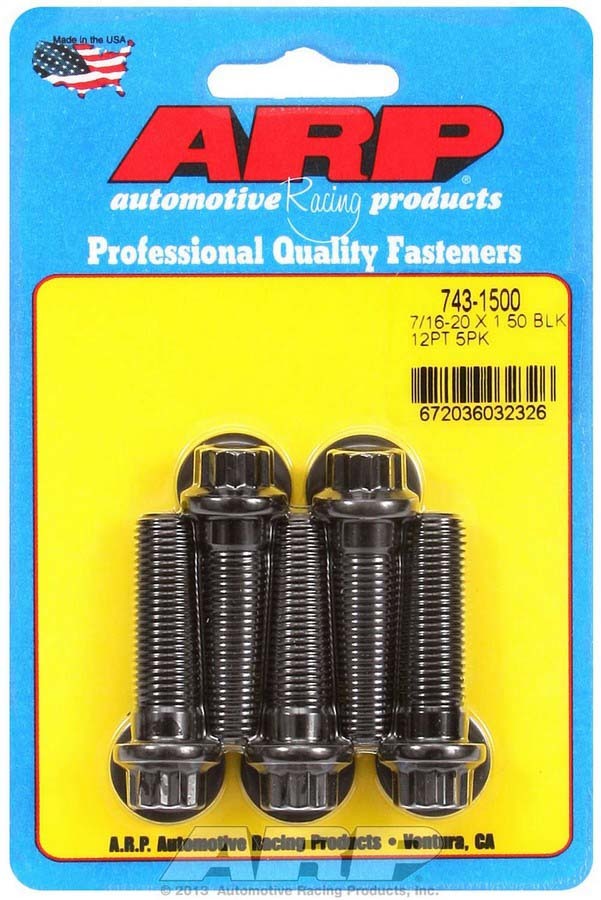 Auto Racing Products 743-1500 Bolt Kit - 12pt. (5) 7/16-20 x 1.500 Auto Racing Products 743-1500