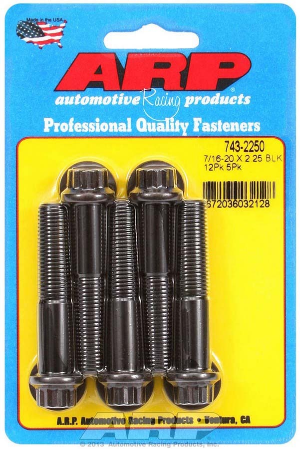 Auto Racing Products 743-2250 Bolt Kit - 12pt. (5) 7/16-20 x 2.250 Auto Racing Products 743-2250