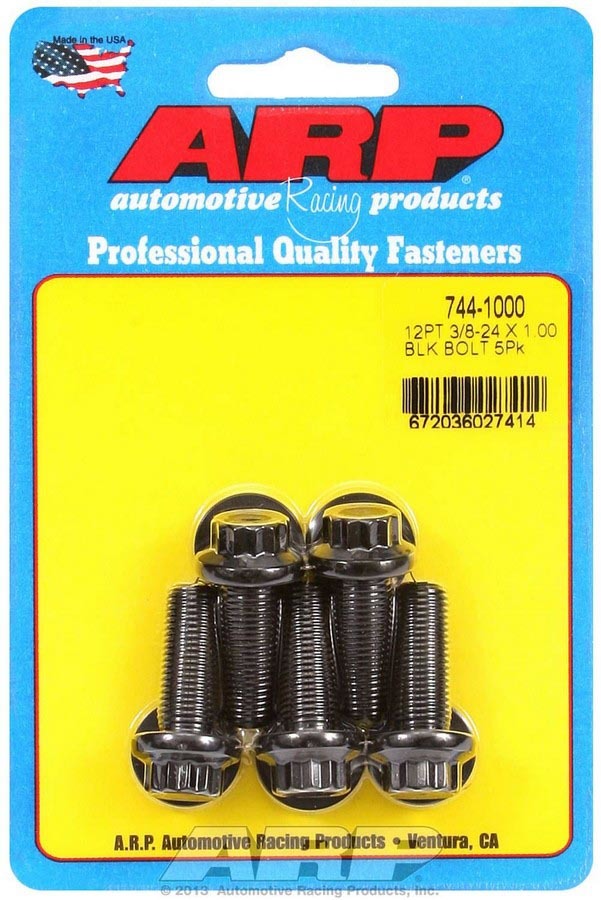 Auto Racing Products 744-1000 Bolt Kit - 12pt. (5) 3/8-24 x 1.000 Auto Racing Products 744-1000