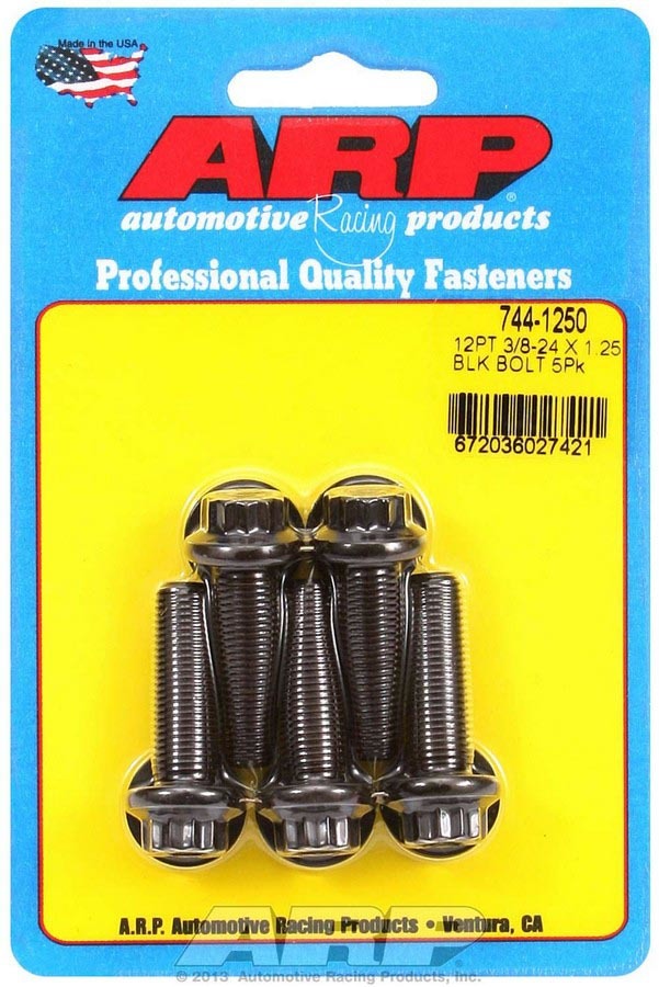Auto Racing Products 744-1250 Bolt Kit - 12pt. (5) 3/8-24 x 1.250 Auto Racing Products 744-1250