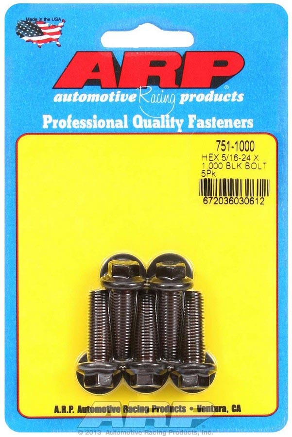 Auto Racing Products 751-1000 Bolt Kit - 6pt. (5) 5/16-24 x 1.000 Auto Racing Products 751-1000
