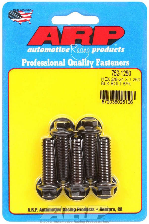 Auto Racing Products 752-1250 Bolt Kit - 6pt. (5) 3/8-24 x 1.250 Auto Racing Products 752-1250