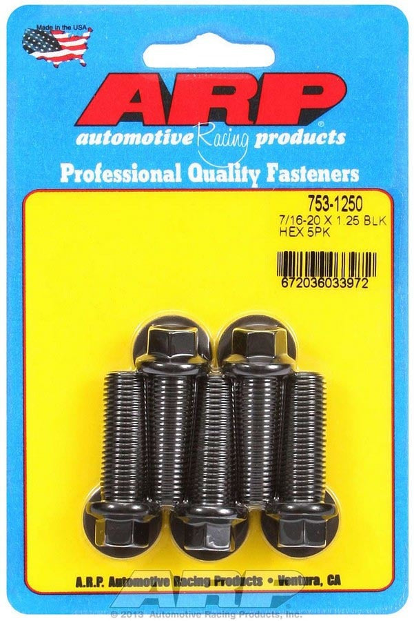 Auto Racing Products 753-1250 Bolt Kit - 6pt. (5) 7/16-20 x 1.250 Auto Racing Products 753-1250