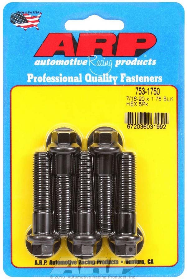 Auto Racing Products 753-1750 Bolt Kit - 6pt. (5) 7/16-20 x 1.750 Auto Racing Products 753-1750