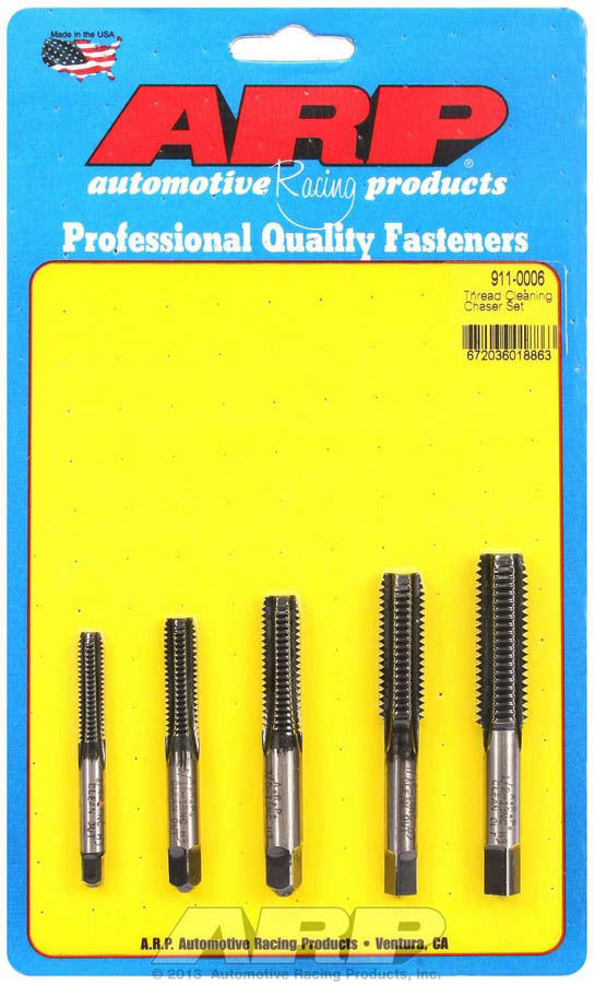 Auto Racing Products 911-0006 Thread Cleaning Tap Set 5pc. Auto Racing Products 911-0006