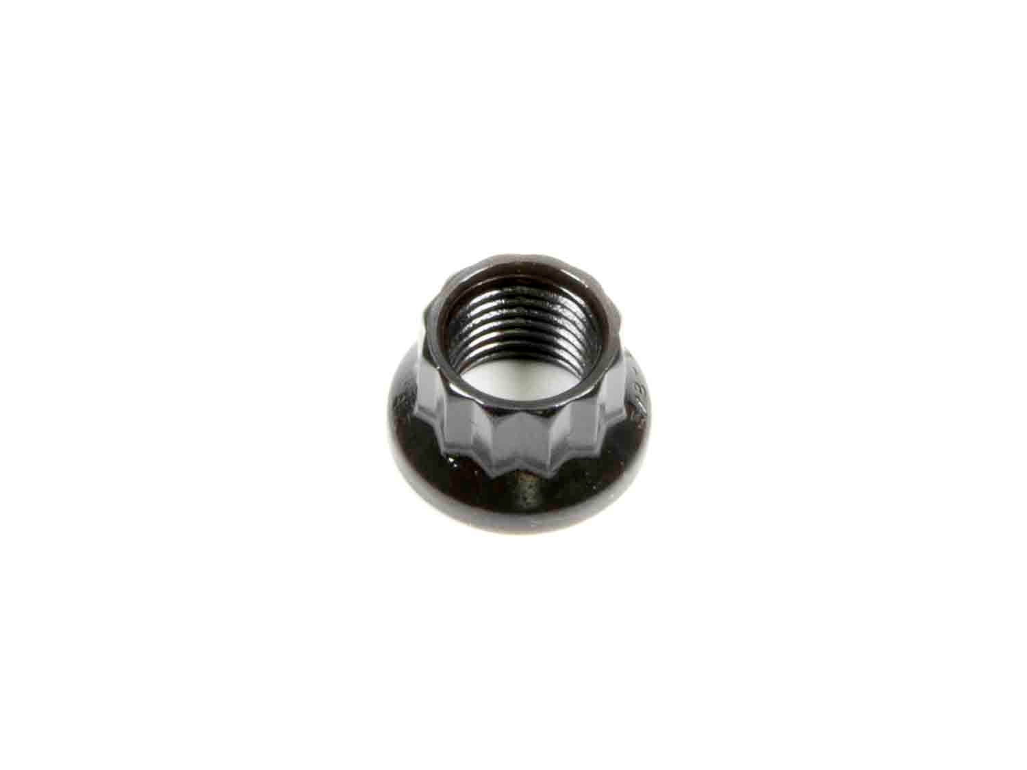 Auto Racing Products AJN12-1 3/8-24 12pt. Nut - Black Finish Auto Racing Products AJN12-1