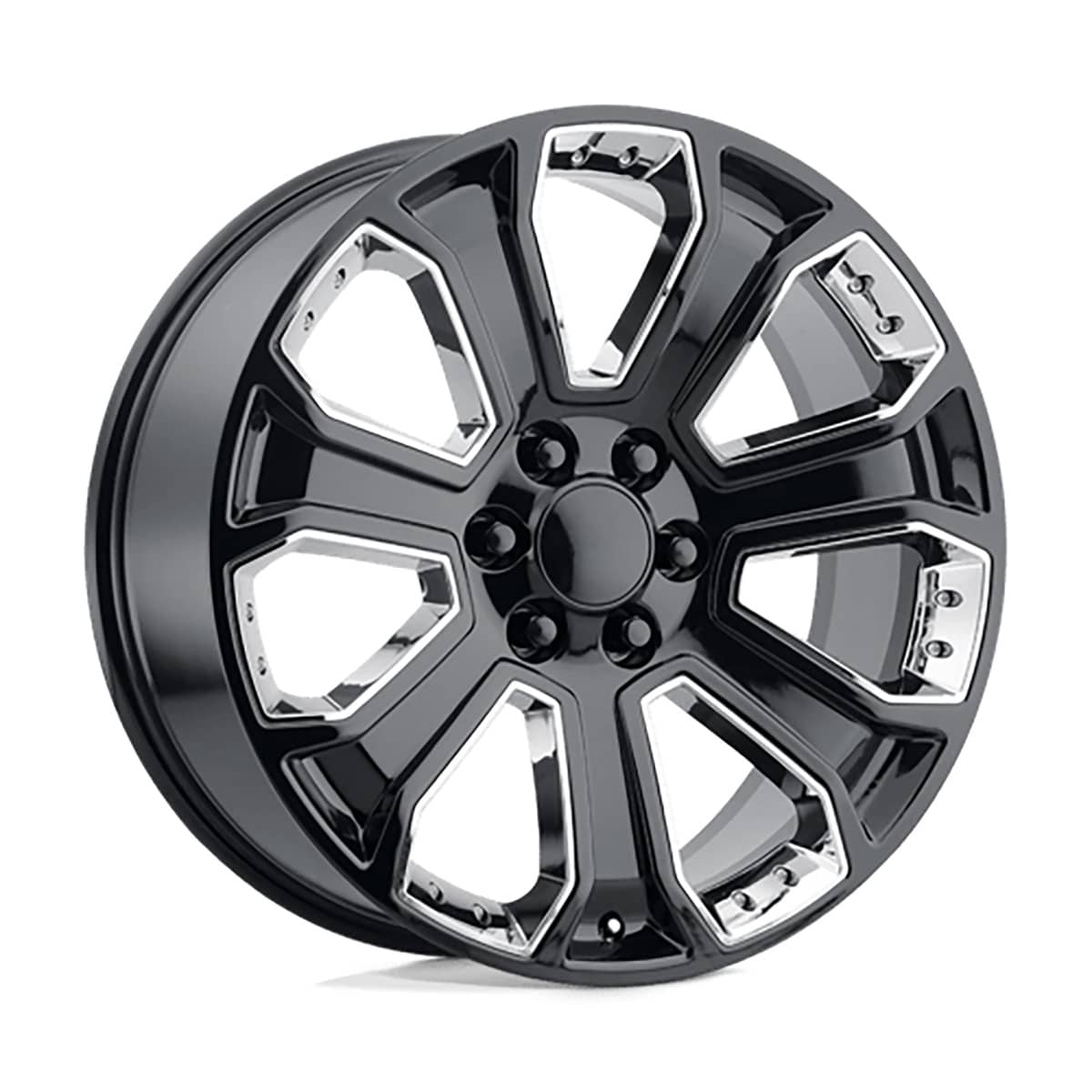 American Racing 113GC-2295824 PERFORMANCE REPLICAS GLOSS BLACK W/ CHROME ACCENTS PR113GC 22X9 6X139.7 CB 78.1 24MM American Racing 113GC-2295824