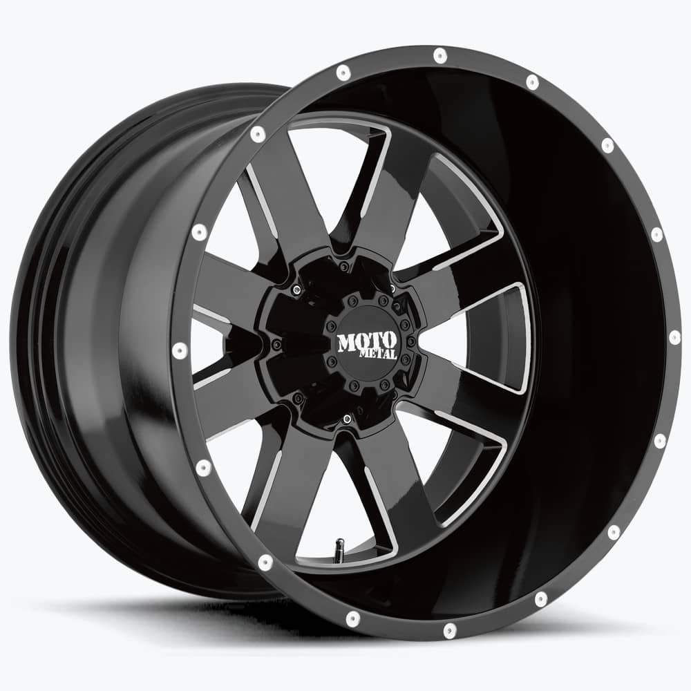 American Racing MO96271087324N MO962 17X10 8X170 G-BLK MILL -24MM American Racing MO96271087324N